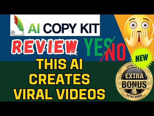 AI Copy Kit Review & Bonuses | AI-Powered Content Generator | AI Video & Voiceover Software