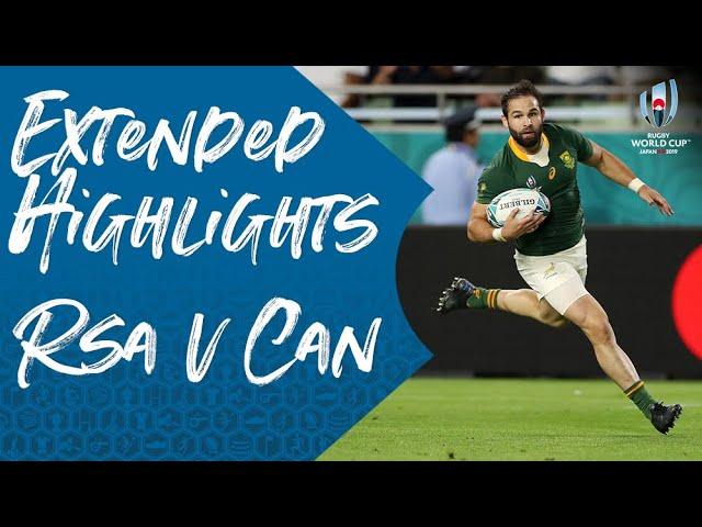 Extended Highlights: South Africa 66-7 Canada - Rugby World Cup 2019