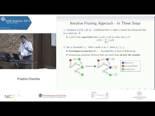 Praphul Chandra - A Network Based Approach for Subset Specific Influential Detection