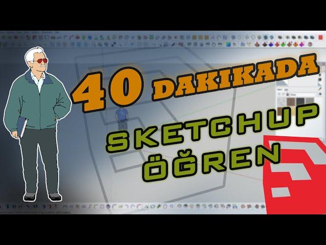 TEK VİDEODA SKETCHUP ÖĞREN VE MODELLEME YAP! (Temel komutlar ile modelleme yapıyoruz)