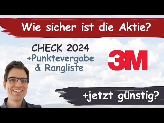 3M Aktienanalyse 2024: Wie sicher ist die Aktie? (+günstig bewertet?)