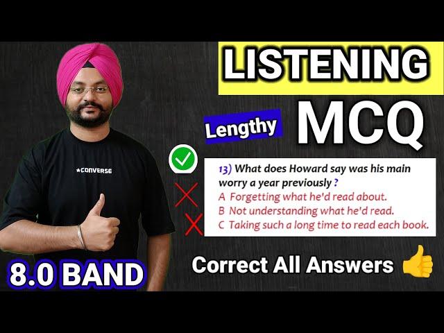 IELTS Listening MCQ Tips and Tricks, MCQ kaise Solve kare, IELTS MCQ Listening Practice kaise kare