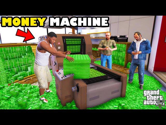 Franklin Found MONEY PRINTING MACHINE And Buys Everything In GTA 5 | SHINCHAN and CHOP