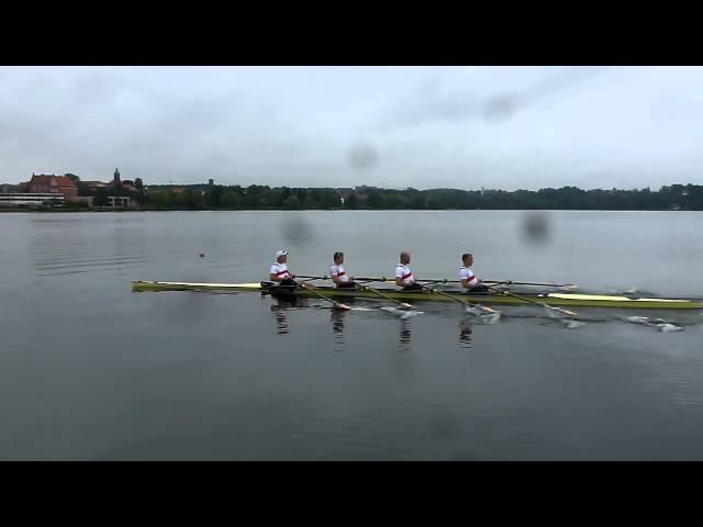 Rudern 2015: Doppelvierer Schulze, Wende, Schoof, Gruhne - Training Ratzeburg 8/2014