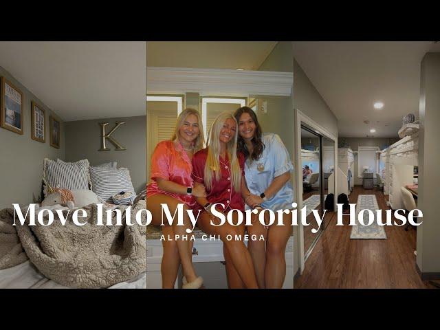 MOVE INTO MY SORORITY HOUSE WITH ME!! | Alpha Chi Omega | The University of Arkansas