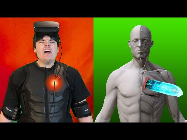 HOW MUCH PAIN CAN I FEEL IN VR? (Haptic Suit)