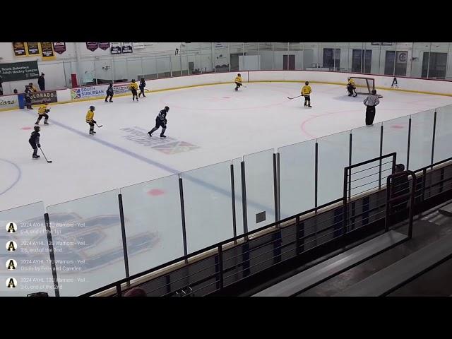 12U AYHL Yellow ve. Rampage Navy, Dec 15, 2024