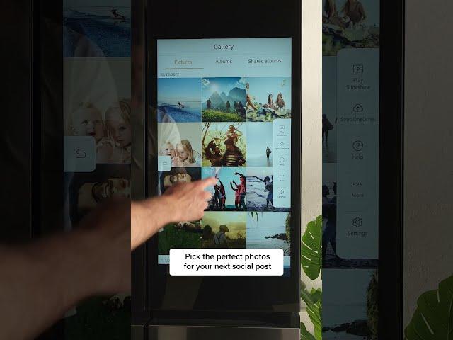 The Samsung Bespoke Family Hub™+ turns relaxing into an art form. #BespokeMyLife #Tech