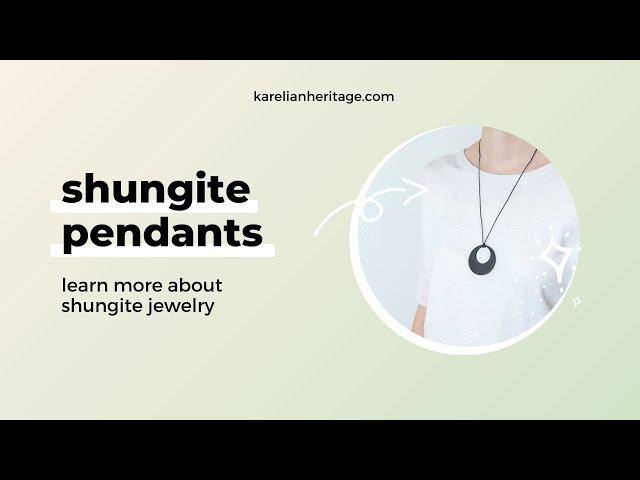 Shungite Jewelry: Shungite Pendants