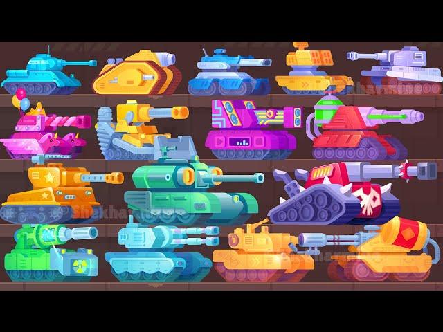 Tank Stars All 19 Tanks Gameplay All Tanks Max Level All Wins