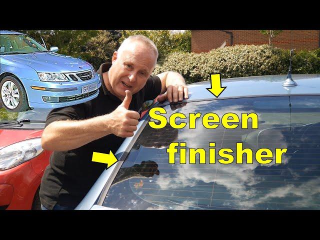 Saab 9-3 Rear Screen Trim Replacement with MINI Screen Finisher