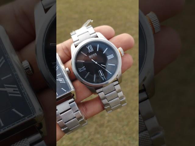 Hugo Boss Wrist Watch Review Sqaure and Round Dial #youtubeshorts #hugobosswatches