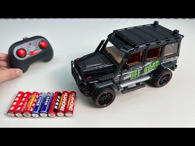 Unboxing RC Mercedes-Benz G500 off-road vehicle, RC sports car, RC alloy drift racing car, kayak car