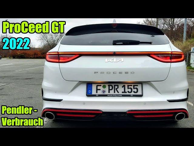 Pendler - Verbrauch Kia ProCeed GT 1.6 T-GDI (204PS) Facelift 2022 - Test Bericht POV Drive deutsch