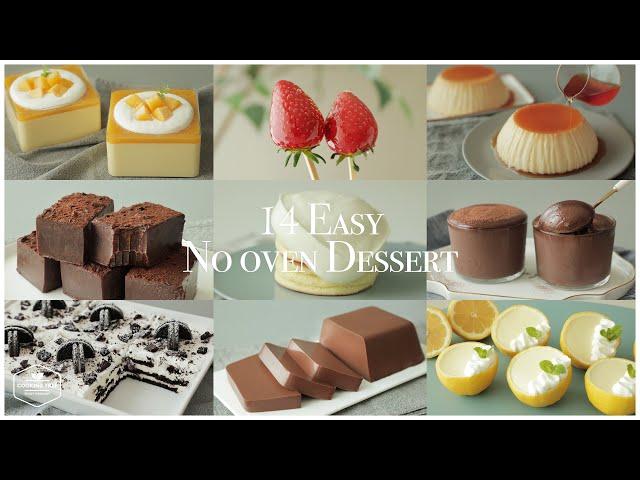 14가지 쉽고 간단한 노오븐 디저트 모음.zip : 14 Easy No-Oven Dessert Recipe | 홈베이킹 영상 모음 Baking Video | Cooking tree