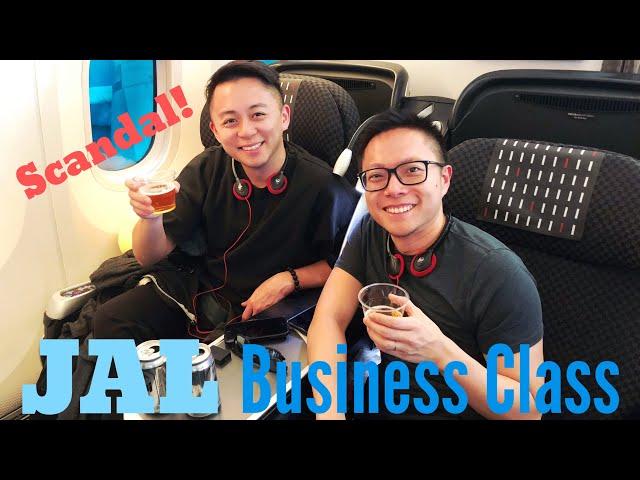 GLASS in FOOD on JAL BUSINESS CLASS ( SHANGHAI to TOKYO ) I Vlog #8