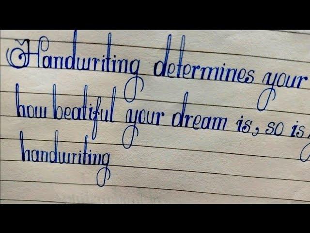 English good handwriting || Cursive writing practice || Beautiful cursive writing