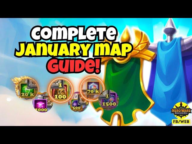 January Hero Wars Mysterious Island Map Full Reveal!