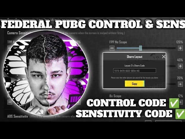 (2024) FEDERAL PUBG SENSITIVITY CODE/ FEDERAL PUBG CONTROL CODE / #federal CONTROL ZONE