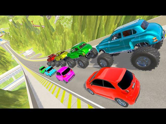 HT Gameplay Crash # 473 | Monster Trucks vs Epic High Speed Longs Jumps & Big Cars vs Speed Bumps