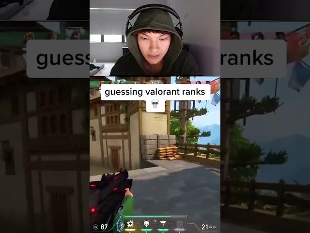SINATRAA GUESSING VALORANT RANKS 