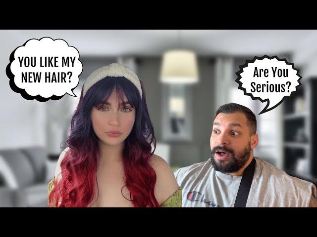 SURPRISING MY BOYFRIEND WITH MY NEW HAIR *UNEXPECTED REACTION*