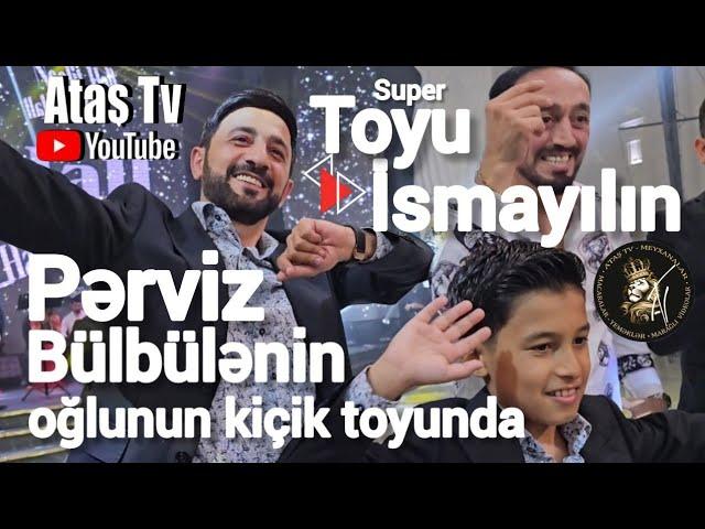 Ataş tv, Pərviz Bülbülənin oğlu İsmayılın toyunda. İki toy bir gündə Rafaelində balasının toyu idi.