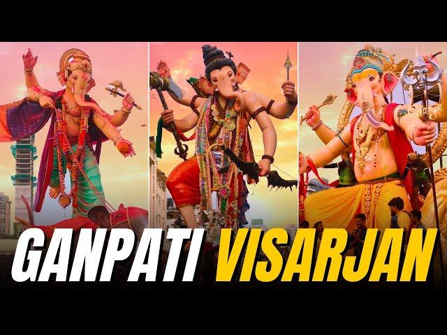 Mumbai's Biggest Ganpati Visarjan at Girgaon Chowpatty 2022 |  Ganesh Chaturthi | Mumbai Cha Ganpati