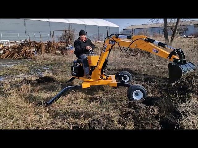 Mini koparka spalinowa STILER/ STILER backhoe with gasoline engine