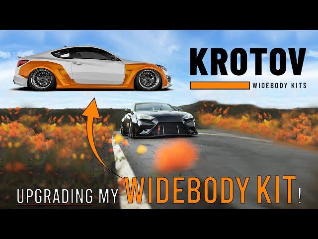 I bought a new widebody kit for my Genesis Coupe! (KROTOV widebody Kit)