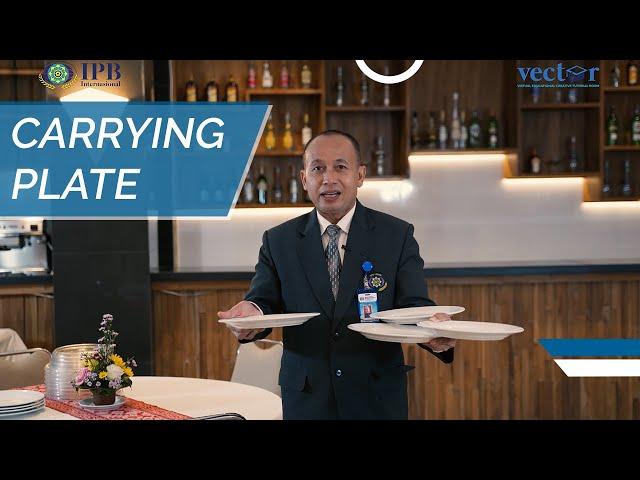 F&B Service Knowledge - How to Carry Plate (Restaurant Waiter)