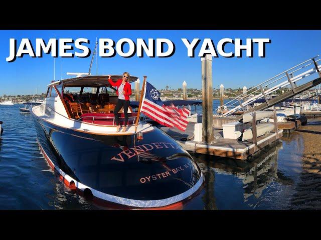 Billy Joel's CUSTOM DERECKTOR 57' "VENDETTA" Yacht Tour DOUG ZURN Design & Refit / 50 Kts TOP SPEED