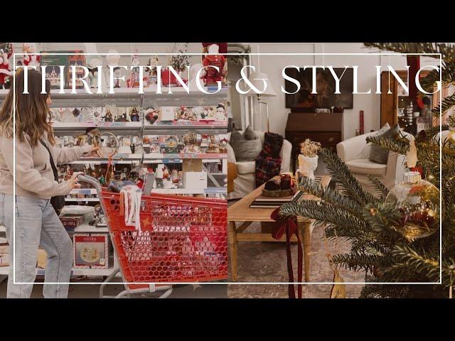 THRIFTED VS STYLED DECORATE WITH ME | Thrift haul and styling home decor on a budget.