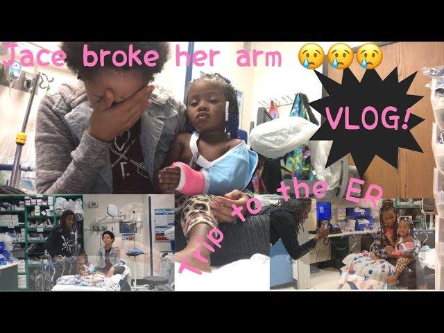 A trip to the ER: Jacey broke her arm: Family Vlog by: Beautiishername