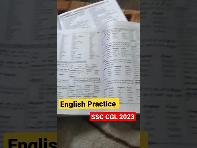 English Practice Session ⏰ #ssc #cgl #2023 #english #grammar