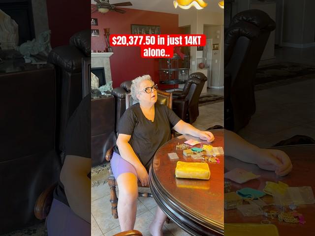 She found a box of jewelry and didn’t realize what she had! #linxresale #gold