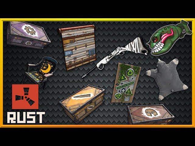 Rust Skins | Teddy Bear Rug, Pixel Garage Door, No Mercy Bolt #160 (Rust Skin Preview)
