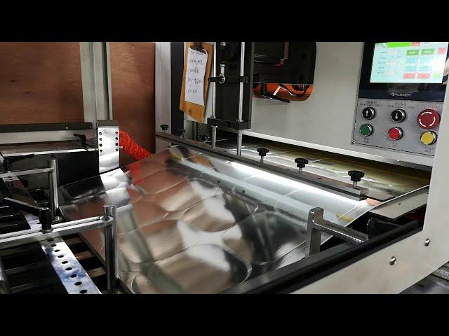 roll die cutting and increasing machine for aluminium foil lid /paper tray cover