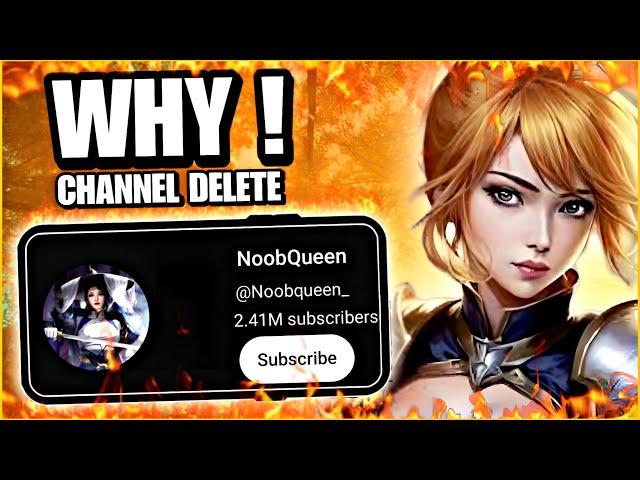 WHY NOOB QUEEN YOUTUBE CHANNEL GOT DELETED ~ MLBB