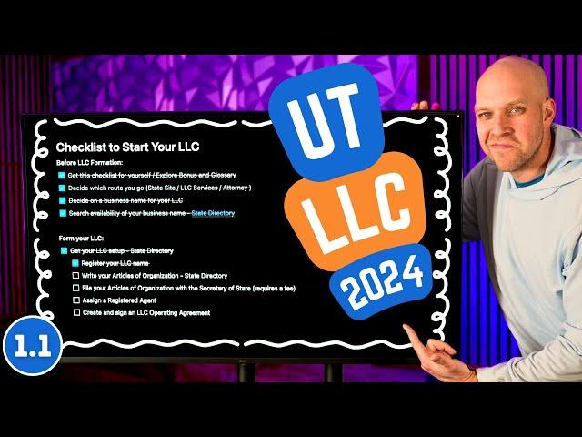 How to Start an LLC in Utah in 2024 (Free Checklist)