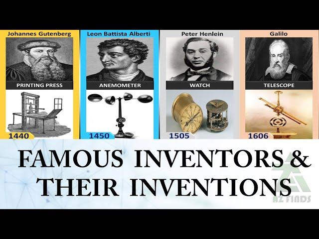 Famous Inventors And their Inventions || History of inventions