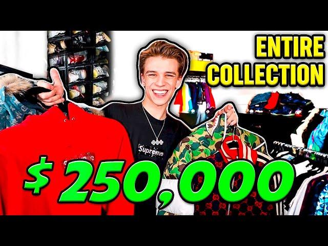 Inside Look at 20 year old's $250,000 Closet (Best Clothing Collection on YOUTUBE!)