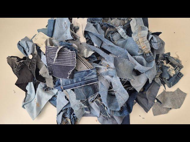 From Old Jeans to a Chic Designer Bag?!  Easy No-Sew DIY Denim Tote