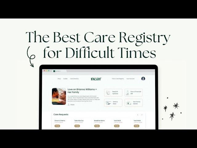 Easy to Use Care and Gift Registry