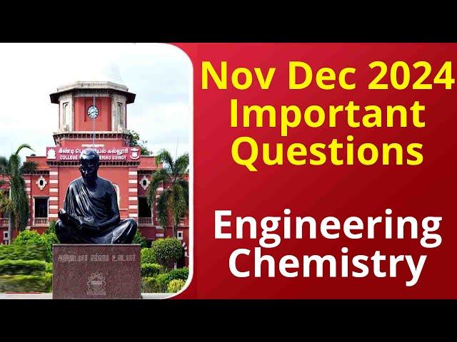 Engineering Chemistry Important Questions | Anna University | Padeepz