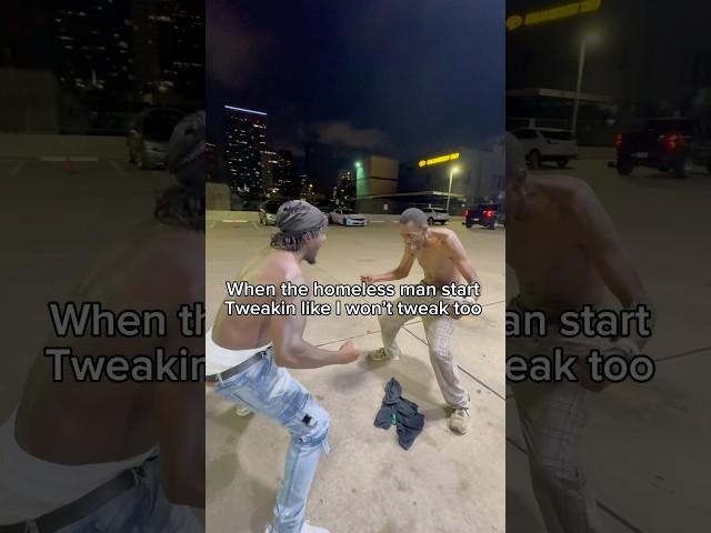 When The Homeless Man Start Tweaking Like I Won’t Tweak Too #funny #viralvideo #shorts #youtube