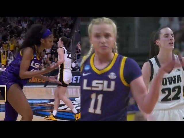 LSU players hilarious reaction to Caitlin Clark hitting these 3's on them 