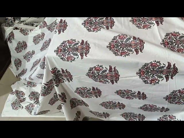 Bedsheet Jaipuri Print Block Style White Lover Pure Cotton. #jaipuribedsheet #jaipuriprint #jaipur