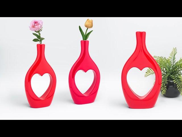 Stylist Flower Vase making || Cement flower vase - Gypsum flower vase || Showpieces making.