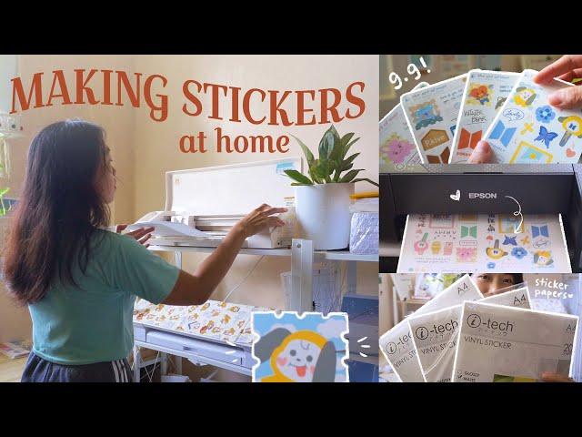 Printing stickers at home ON A BUDGET  DIY Printing sticker maker business package  FAN ART ONLY